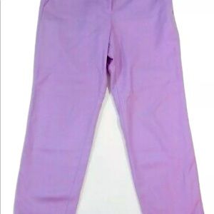 J Crew Cafe Capri Crop Pants Size O Wool Iced Lilac Purple New